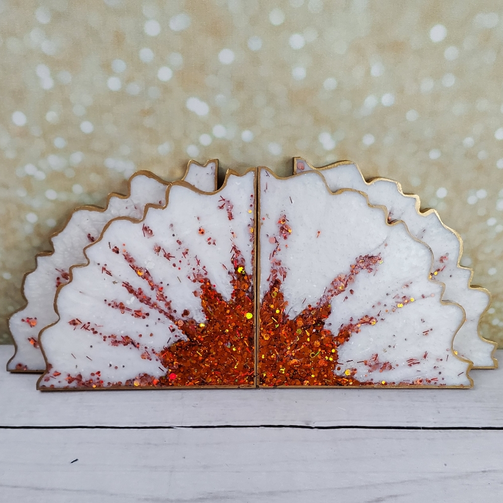Geode/ Agate Coaster Set - Picture 5 of 5